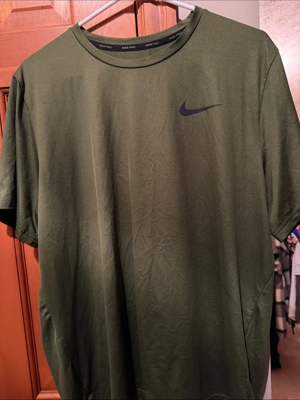 Nike Olive Green Short Sleeve Dri-FIT Tee